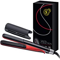 Remington Salon Collection S9700 Plancha de Pelo- Cerámica- Digital- Placas Extra Largas- Negro y Rojo- Resultados…